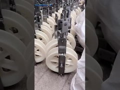 508mm Fittings Mc di nylon conduttore puleggia blocco di stringhe con tre ruote di nylon