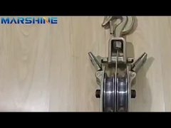 Entrambi i lati di apertura 50kn Capacità filo di corda di puleggia blocco con 2 fasce